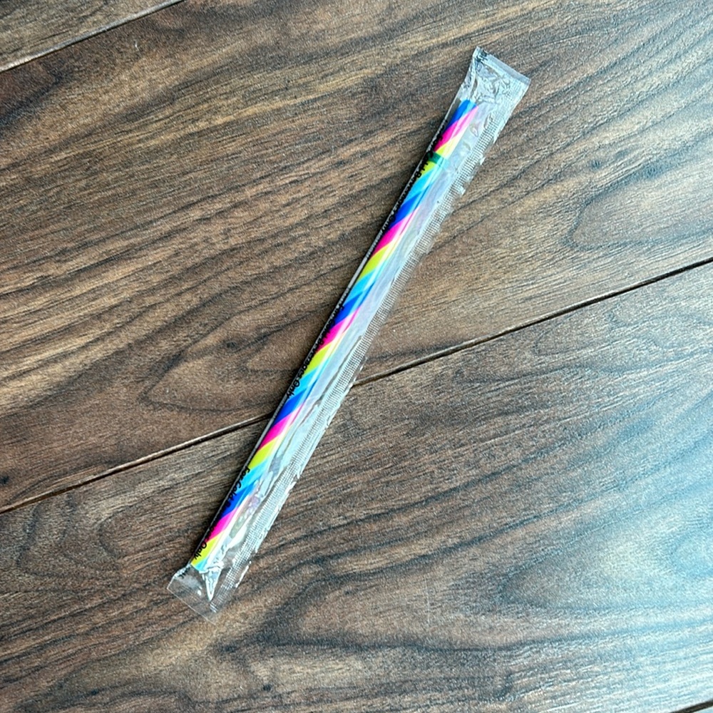 Starbucks rainbow straw